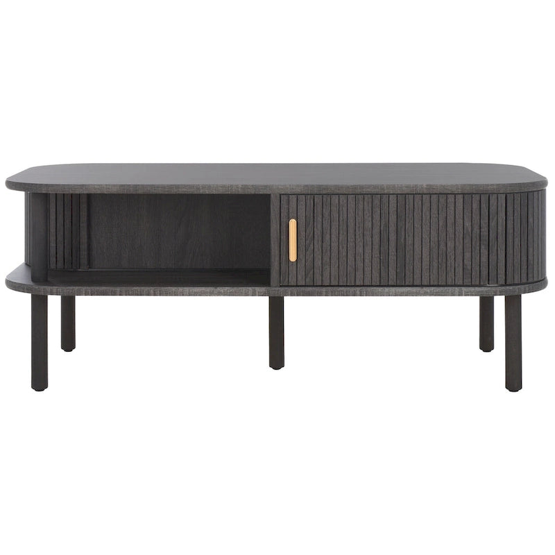 Table basse à portes coulissantes Home 2 Tambour - 43Wx22Dx17H