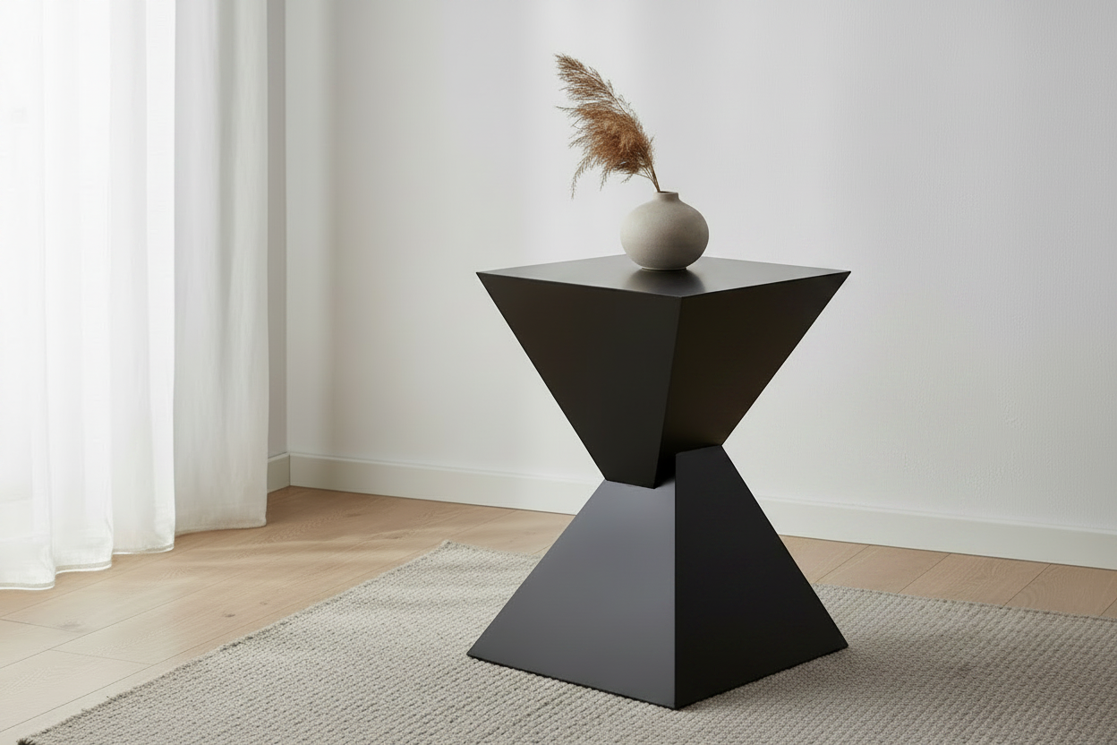 Modern Nordic Sculptural Side Table